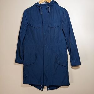 Madewell Navy Blue Fielder Anorak Rain Jacket Size XS